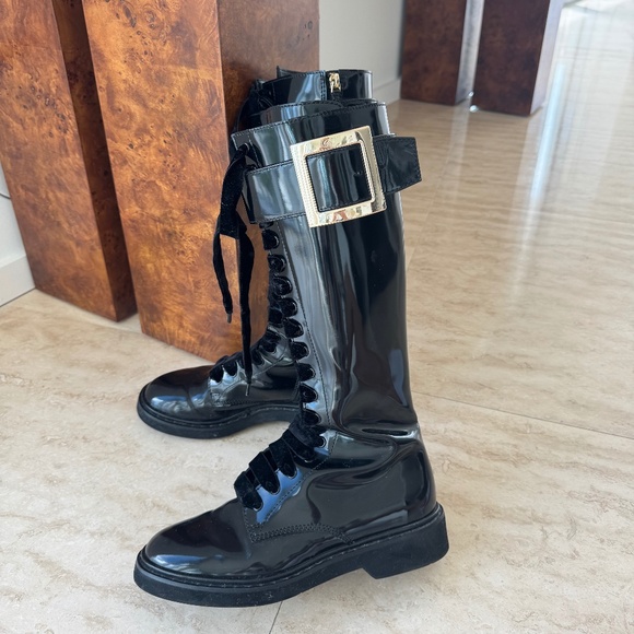 Roger Vivier Patent Leather Boots - Picture 1 of 8